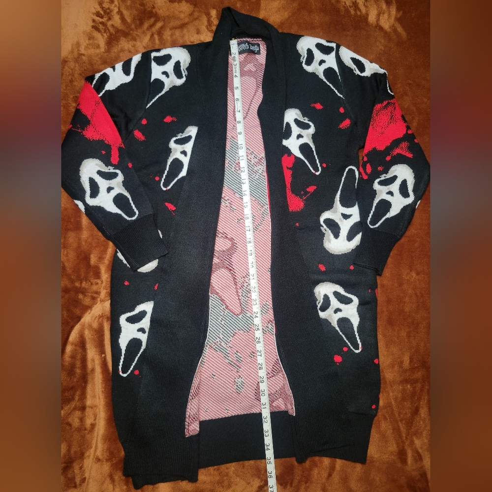 Backstitch Bruja Father Death Cardigan (GhostFace)